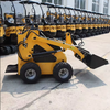 Mini Skid Steer Loader 30 Hp Wheeled Skid Steer Mixer Sweeper