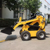 Mini Skid Steer Loader 30 Hp Wheeled Skid Steer Mixer Sweeper