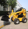 Mini Skid Steer Loader 30 Hp Wheeled Skid Steer Mixer Sweeper