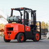 LPG Gas Forklift Outdoor 4 Wheel Drive Cheap Price Propane Forklift Triplex Mast Side Shifter